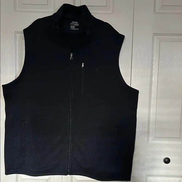 Vest Polo by Ralph Lauren Men's Dark Blue Zip-Up